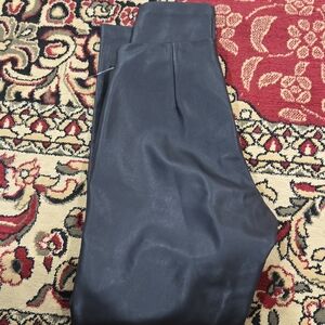 Banana Republic Black Faux Leather Trousers